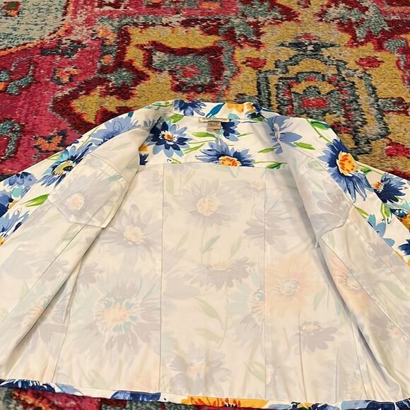 Patrick Christopher Multi Color Floral Design Jacket  Small - Picture 10 of 14